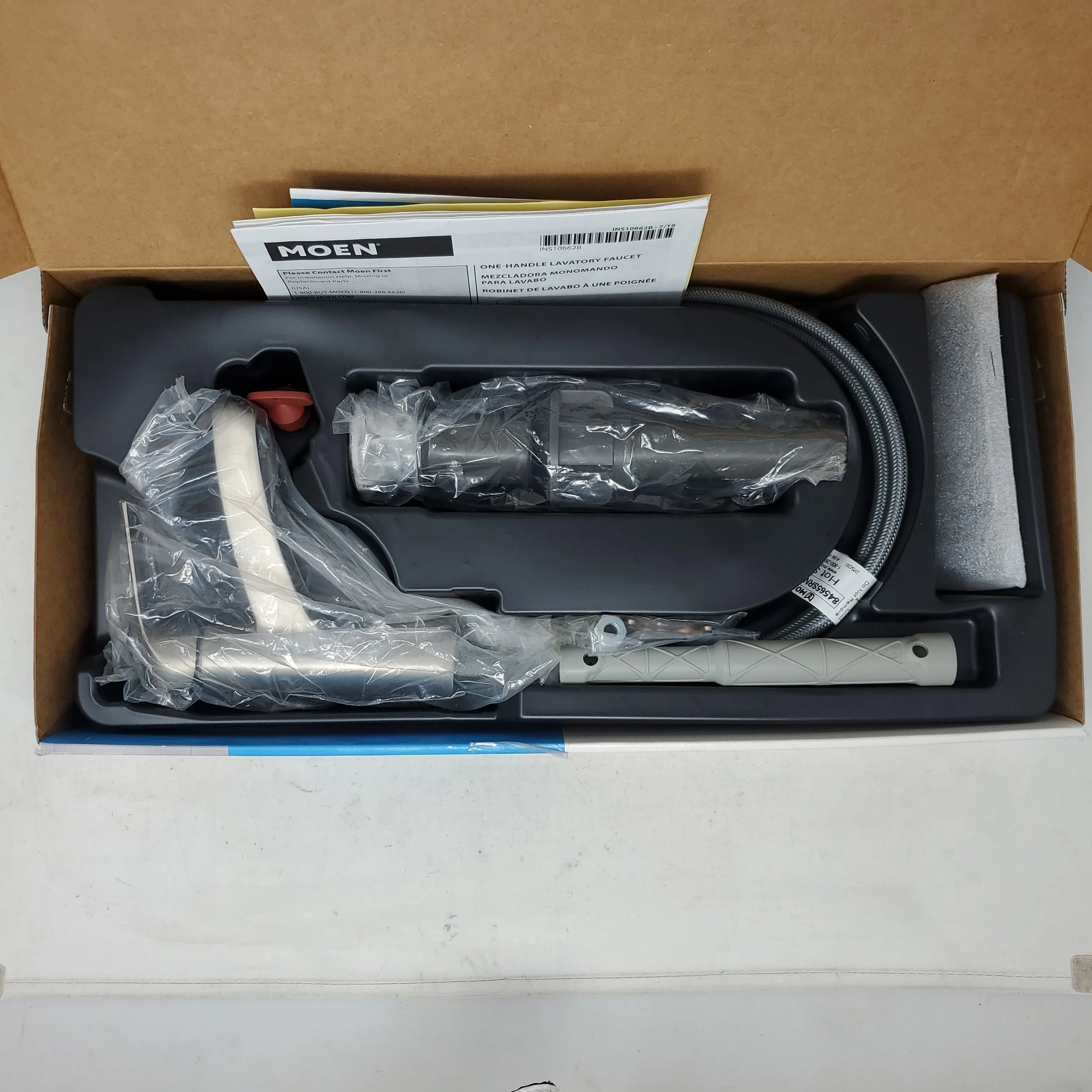 Moen Tilson Bathroom Faucet Brushed Nickel Finish Spot Resistant B2C2