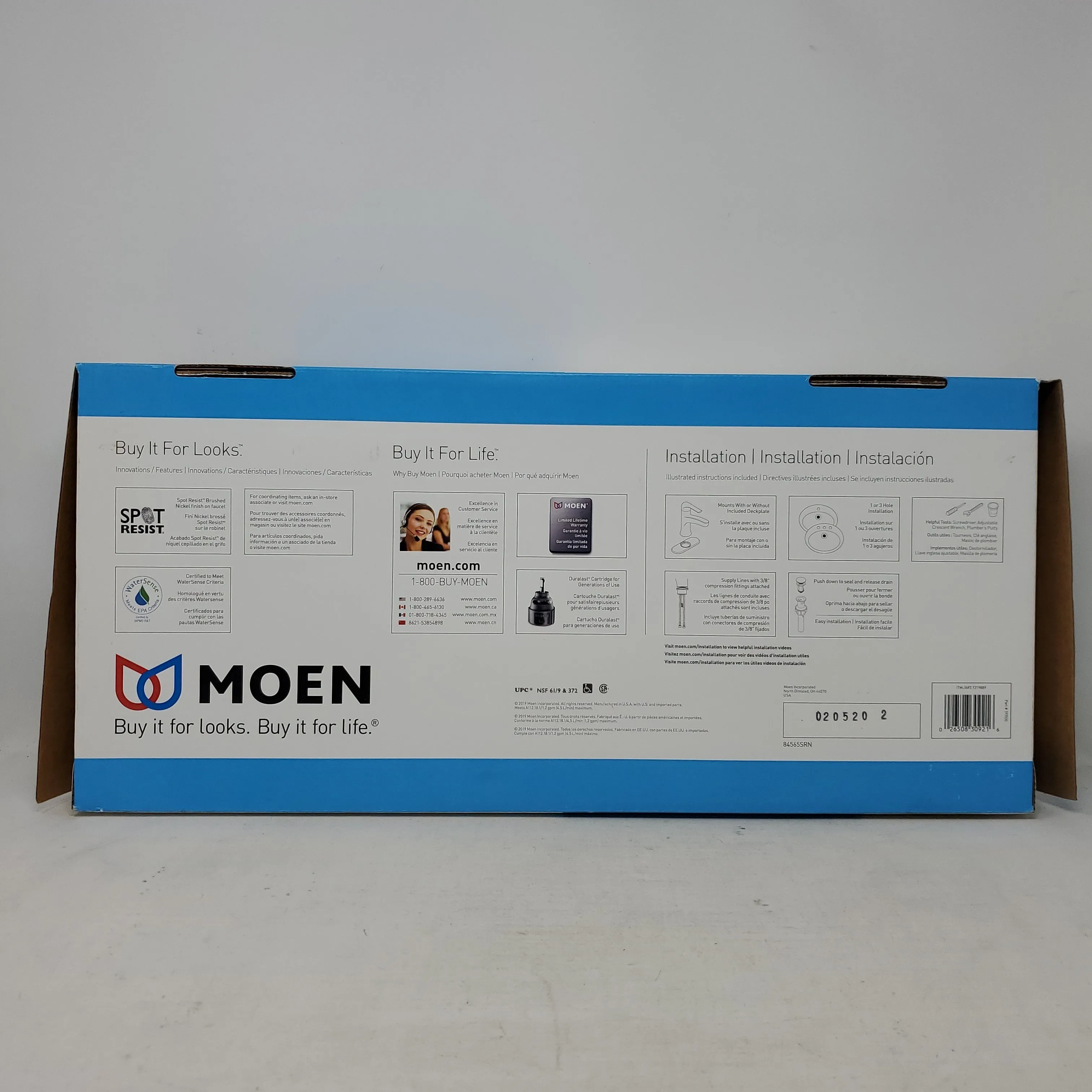 Moen Tilson Bathroom Faucet Brushed Nickel Finish Spot Resistant B2C2