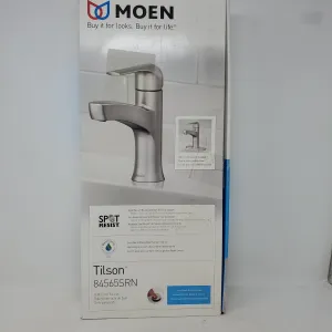 Moen Tilson Bathroom Faucet Brushed Nickel Finish Spot Resistant B2C2
