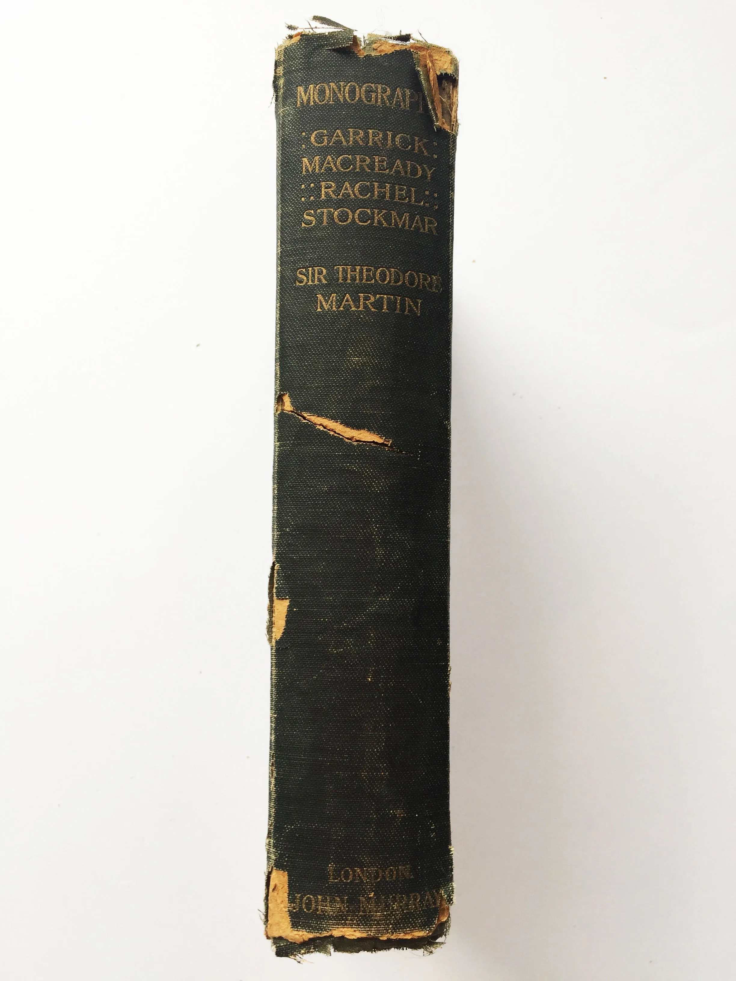 MONOGRAPHS: Garreck, MacReady, Rachel, & Baron Stockmar - By Sir Theodore Martin (Hardcover, vintage)