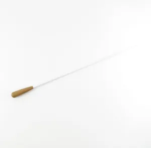 MONTFORD  Baton 12" White Lacquer Taper Shaped Wood Handle