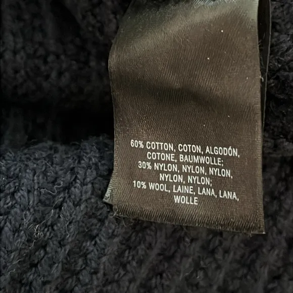Moth Ribbed Tunic Sweater XS Turtleneck Ckunky Knit Wool Preppy Longline