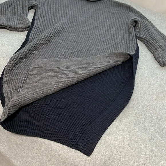 Moth Ribbed Tunic Sweater XS Turtleneck Ckunky Knit Wool Preppy Longline