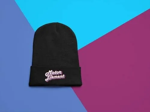 Motor Element Retro Cursive | Beanie