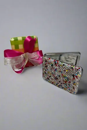 Multi-Color Crystal Compact Mirror