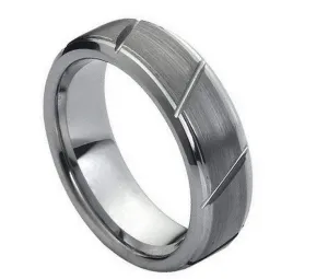 Multiple Diagonal Grooves Brushed