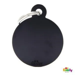 My Family ID BIG ROUND ALUMINUM BLACK