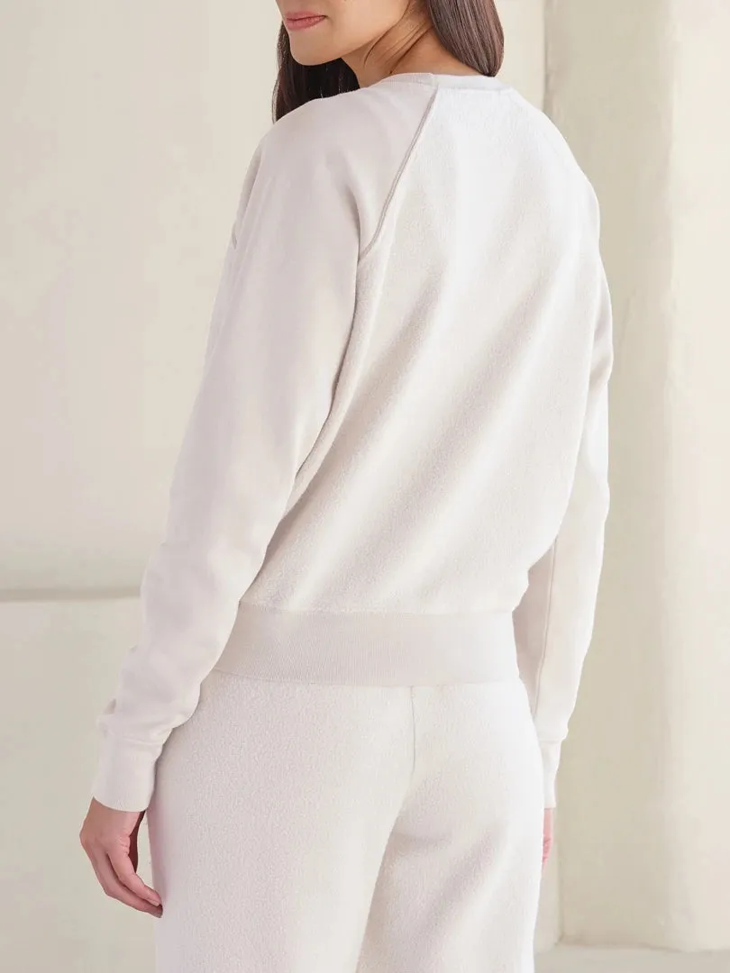 MYLES PRICE Long Sleeve MiniLux Brushed Raglan Crew