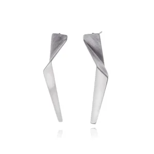 Mysterium Collection Bent Strip Earrings