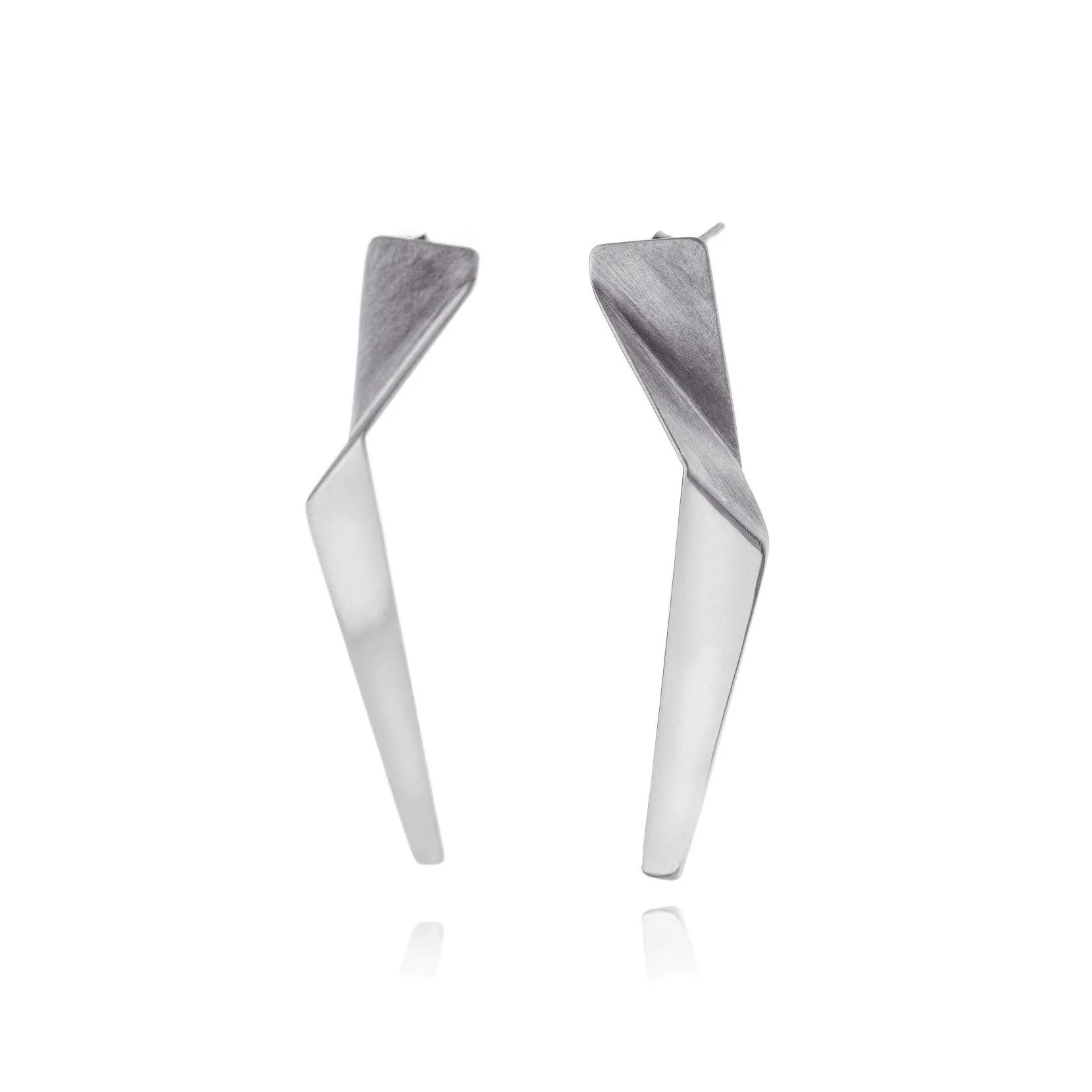 Mysterium Collection Bent Strip Earrings