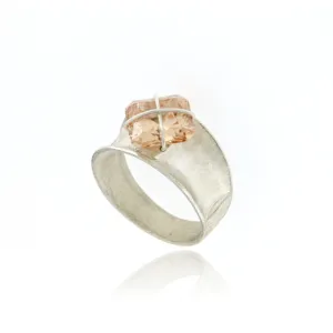 Mysterium Collection Sterling Champagne Cubic Zirconia Ring