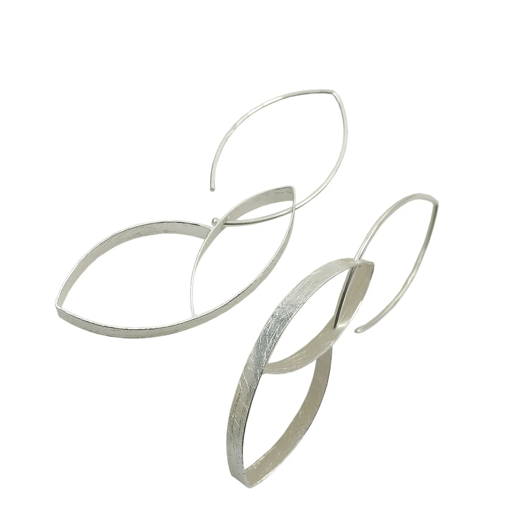 Mysterium Collection Sterling Double Ellipse Earrings