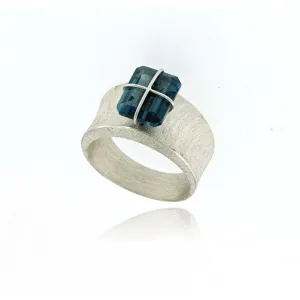 Mysterium Collection Sterling London Blue Topaz Ring
