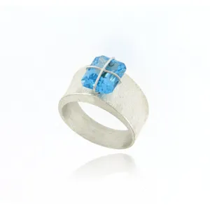 Mysterium Collection Sterling Synthetic Blue Spinel Ring