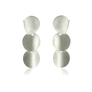 Mysterium Collection Triple Curved Disc Earrings (sm)
