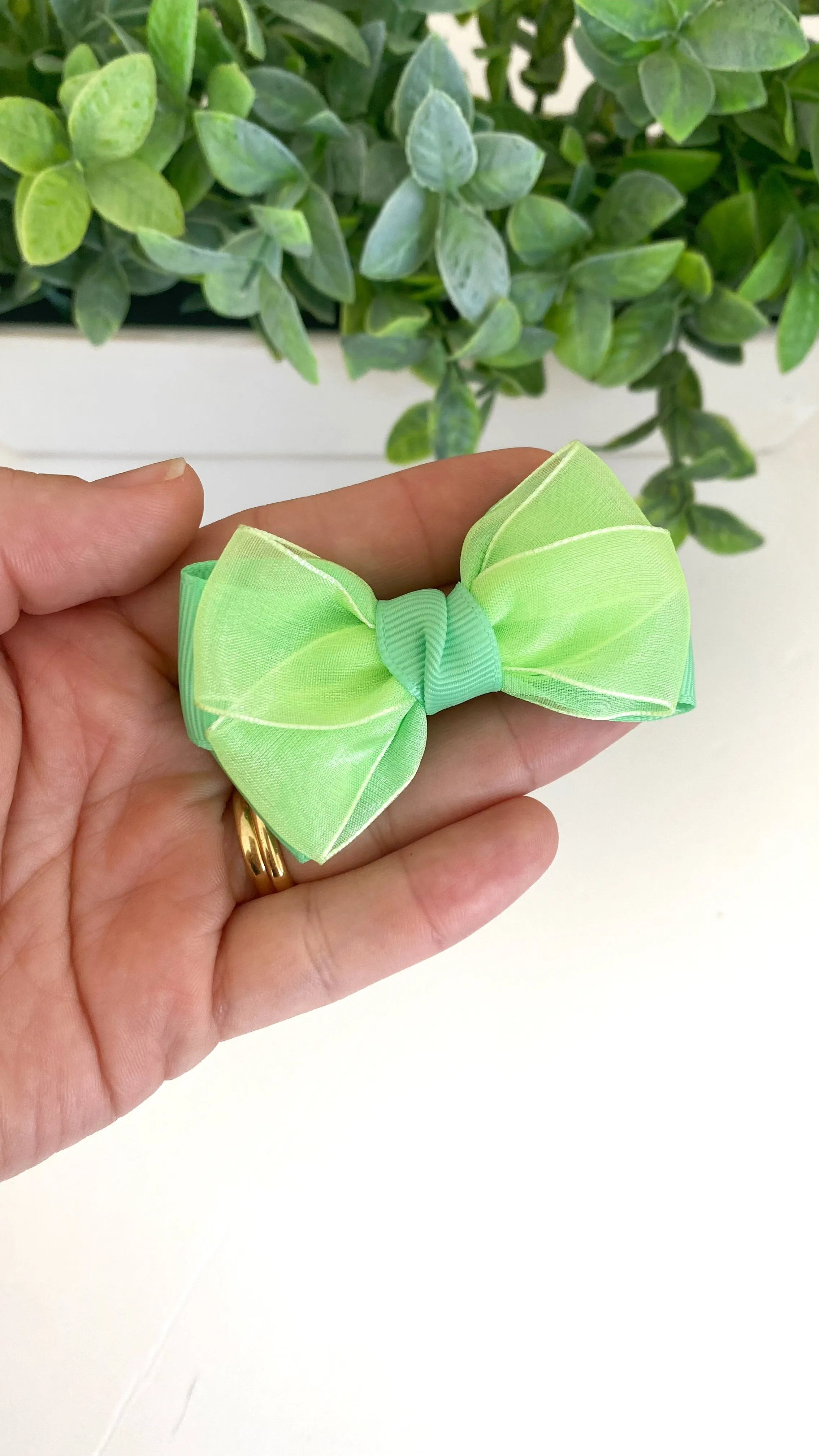 Nanda bow organza - Small clip