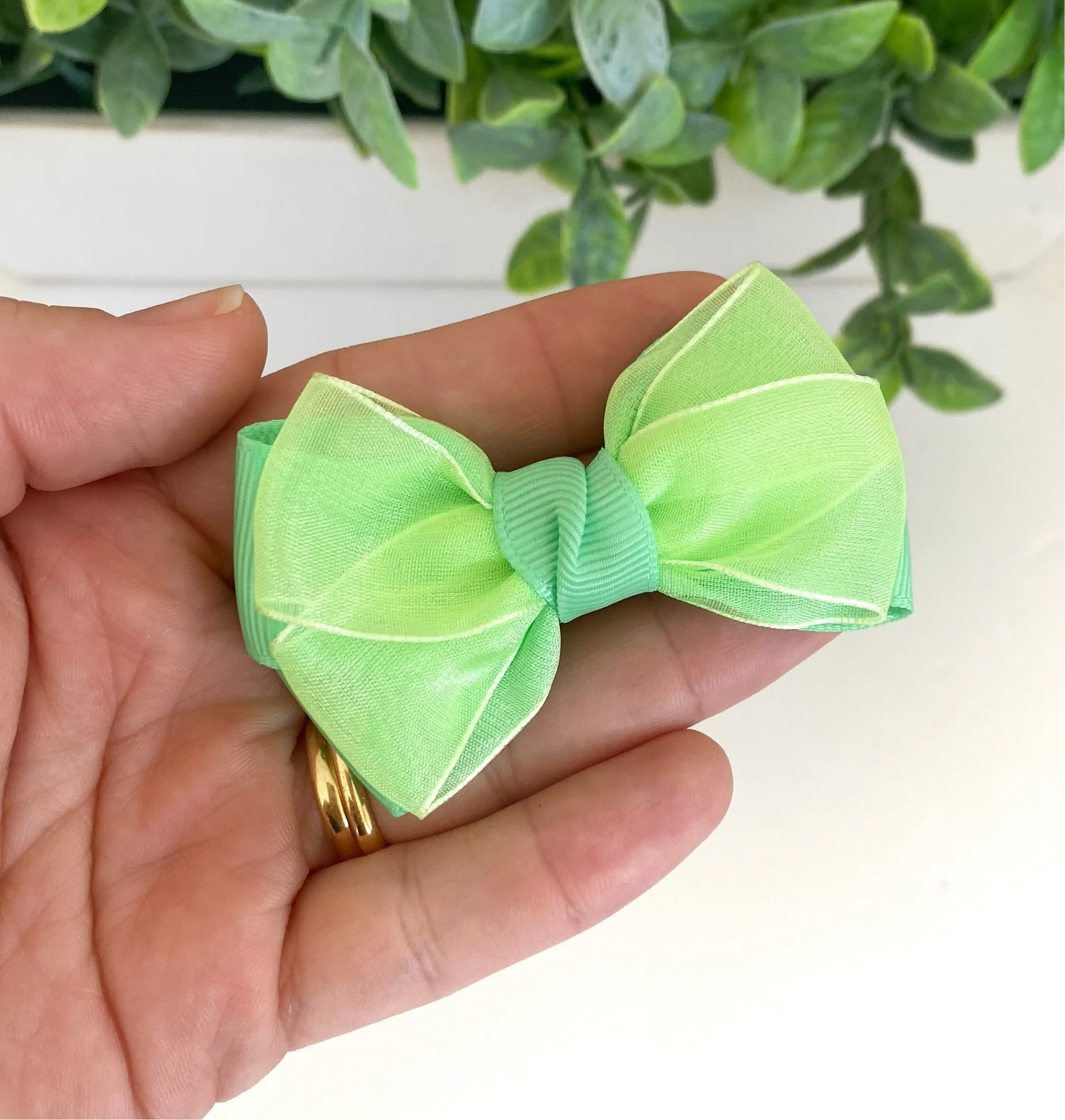 Nanda bow organza - Small clip