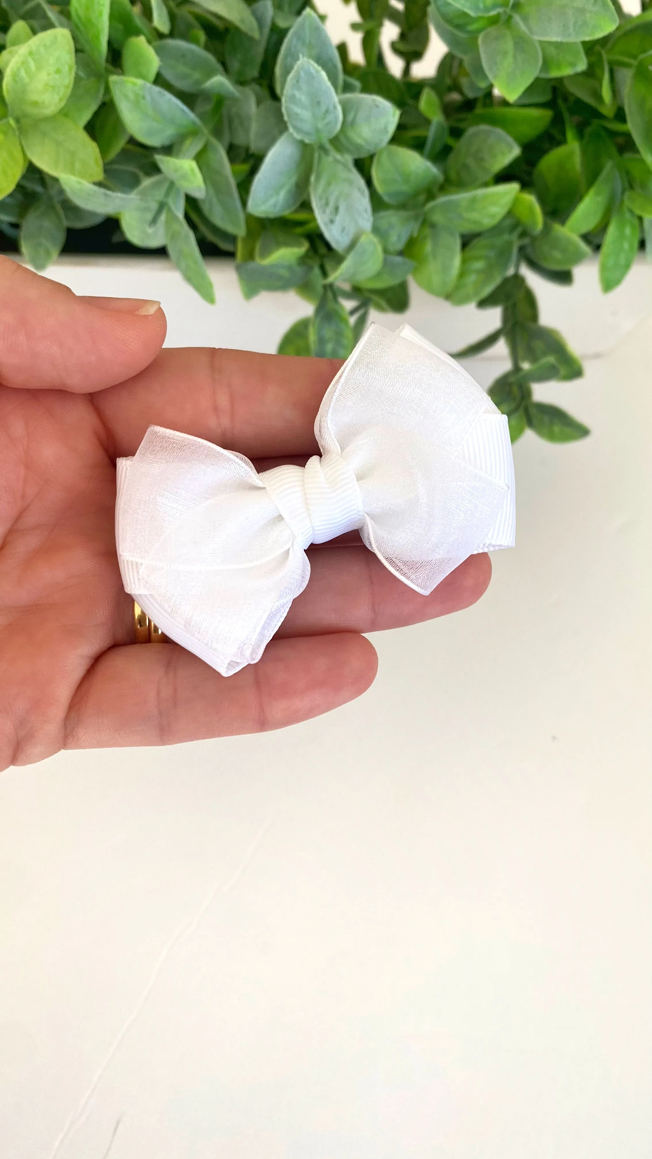 Nanda bow organza - Small clip
