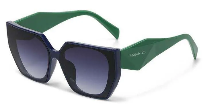 Navy and Green Color Blocked AMMA JO Shades