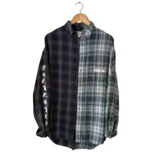 Navy/Blue Zip Split Flannel