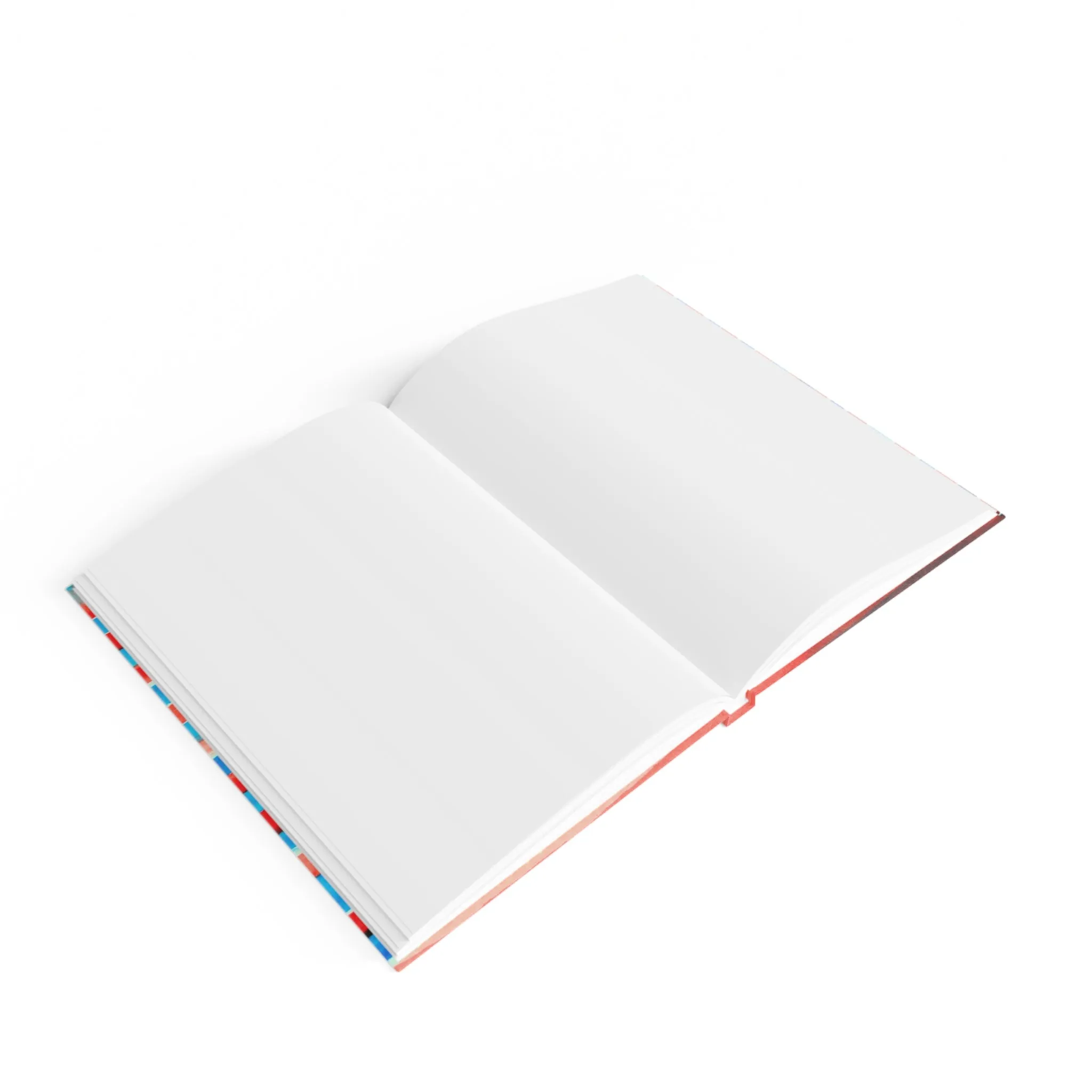 Neon Blue   Red Candy Stripe Journal