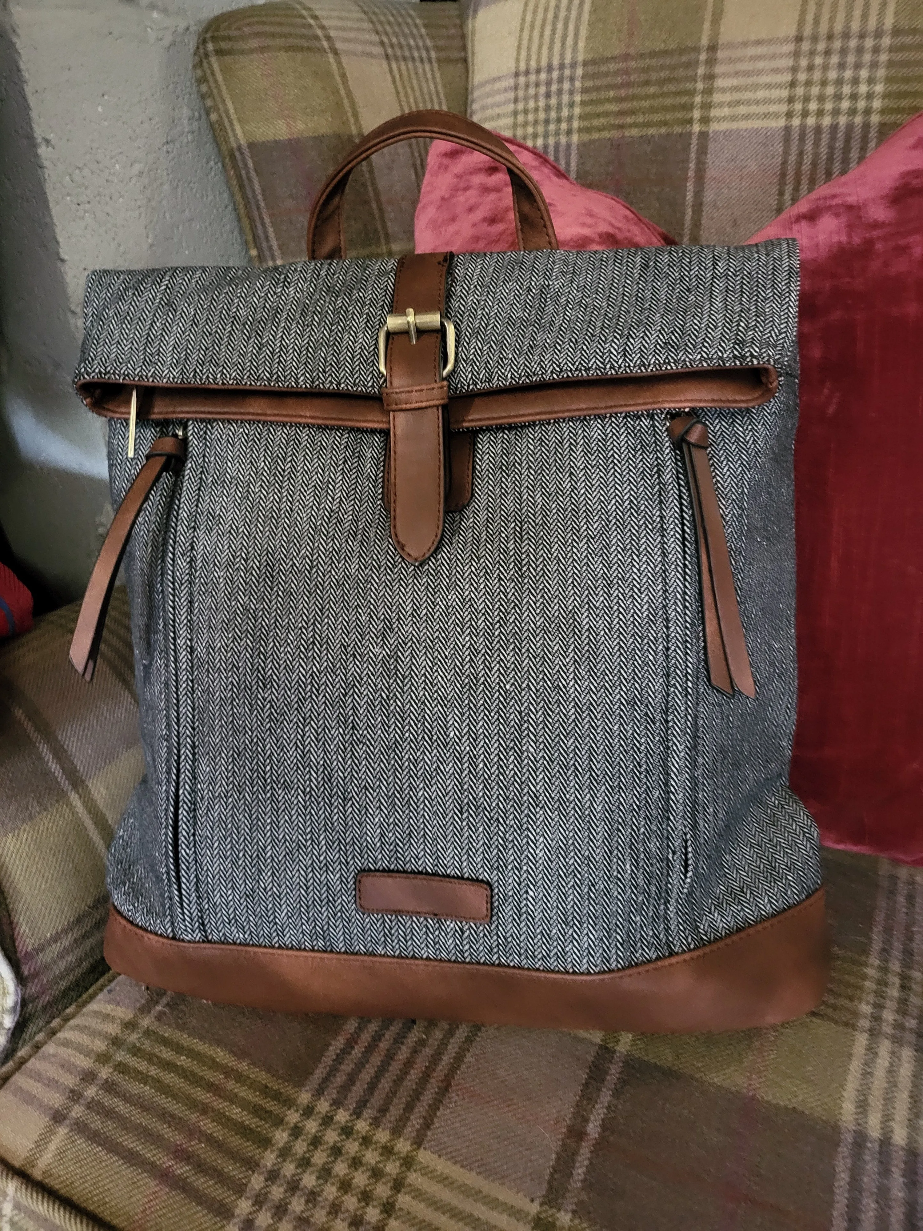 NEW Country Style Tweed Backpack  ❤
