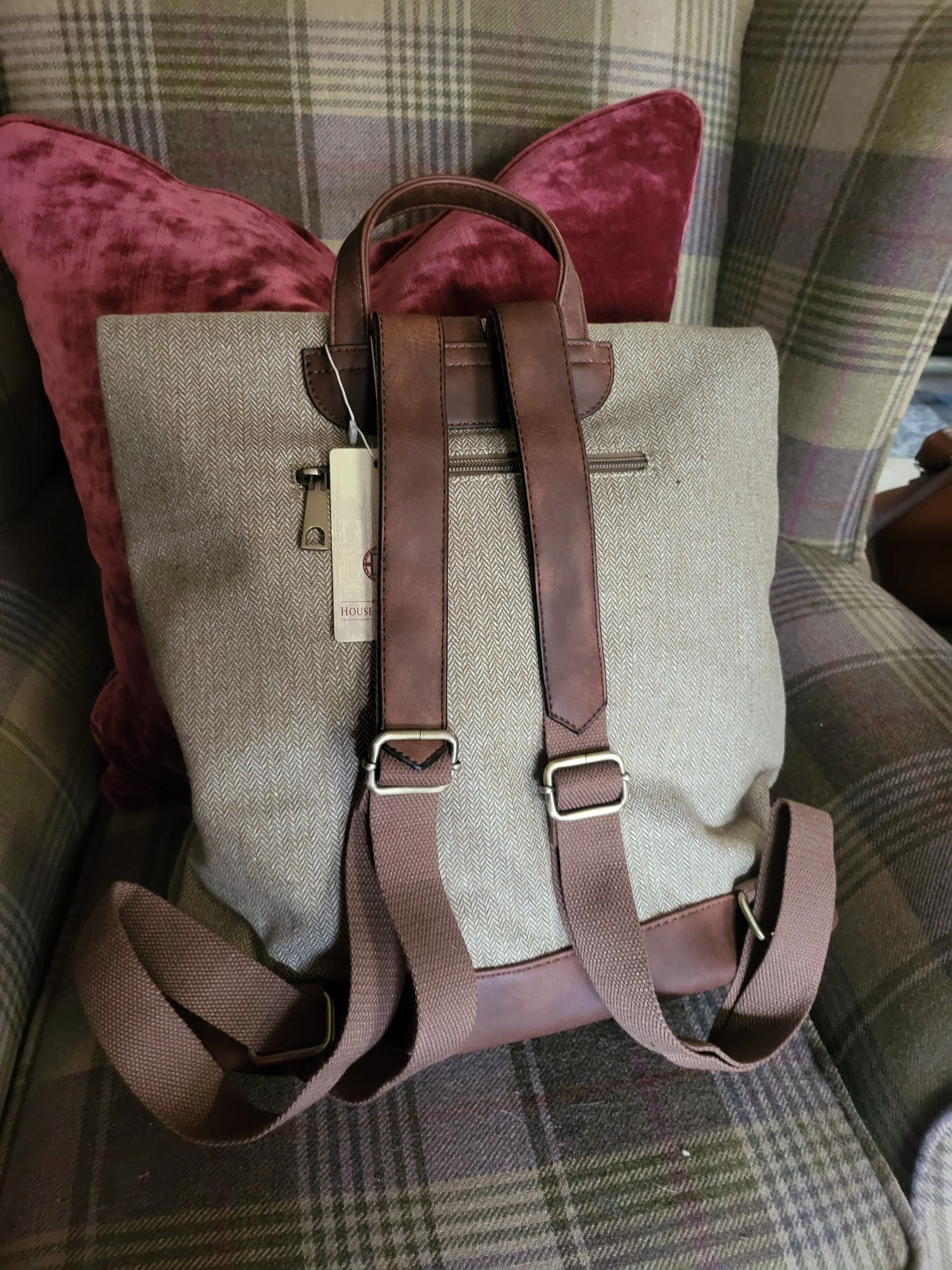NEW Country Style Tweed Backpack  ❤