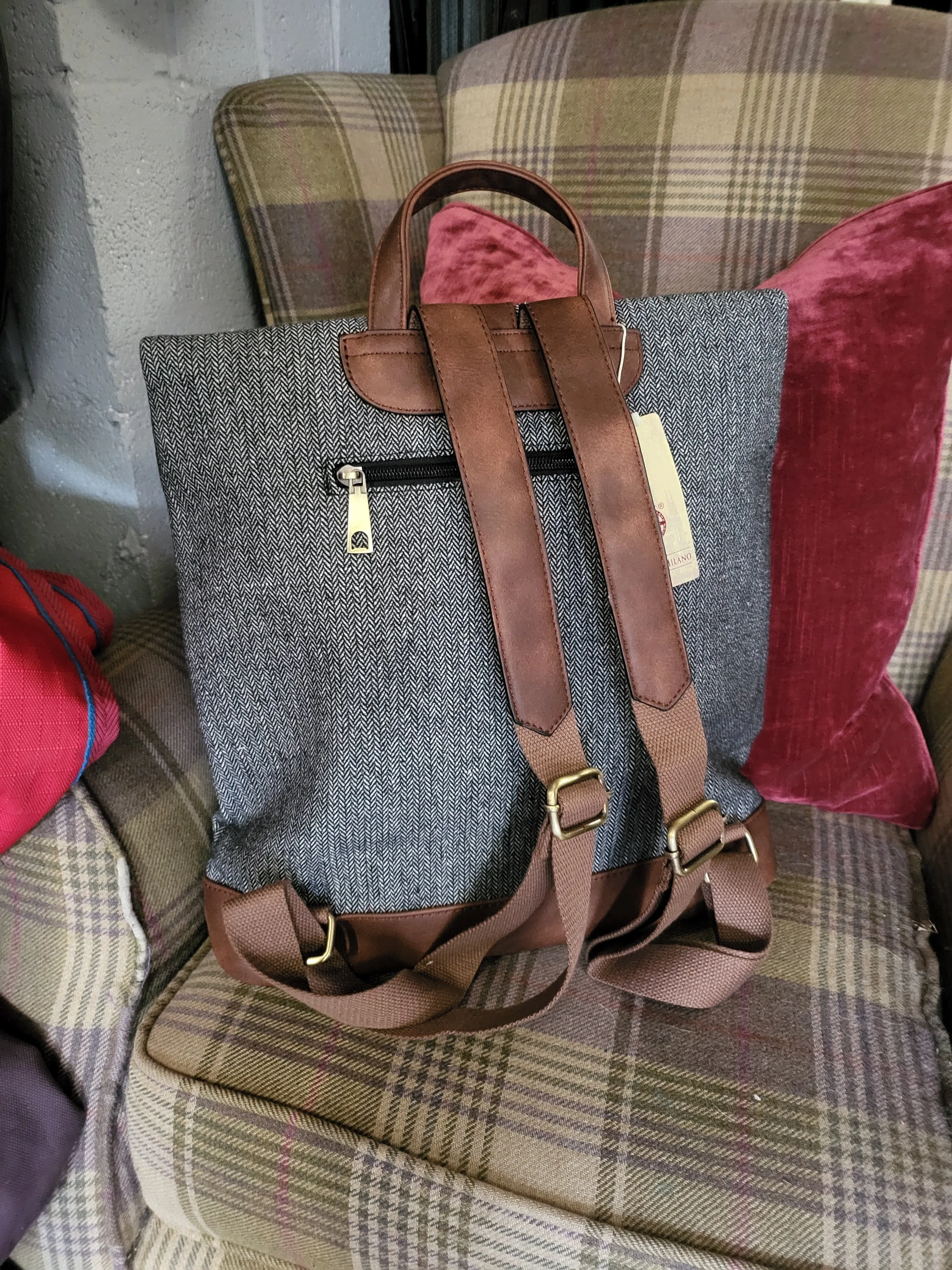 NEW Country Style Tweed Backpack  ❤