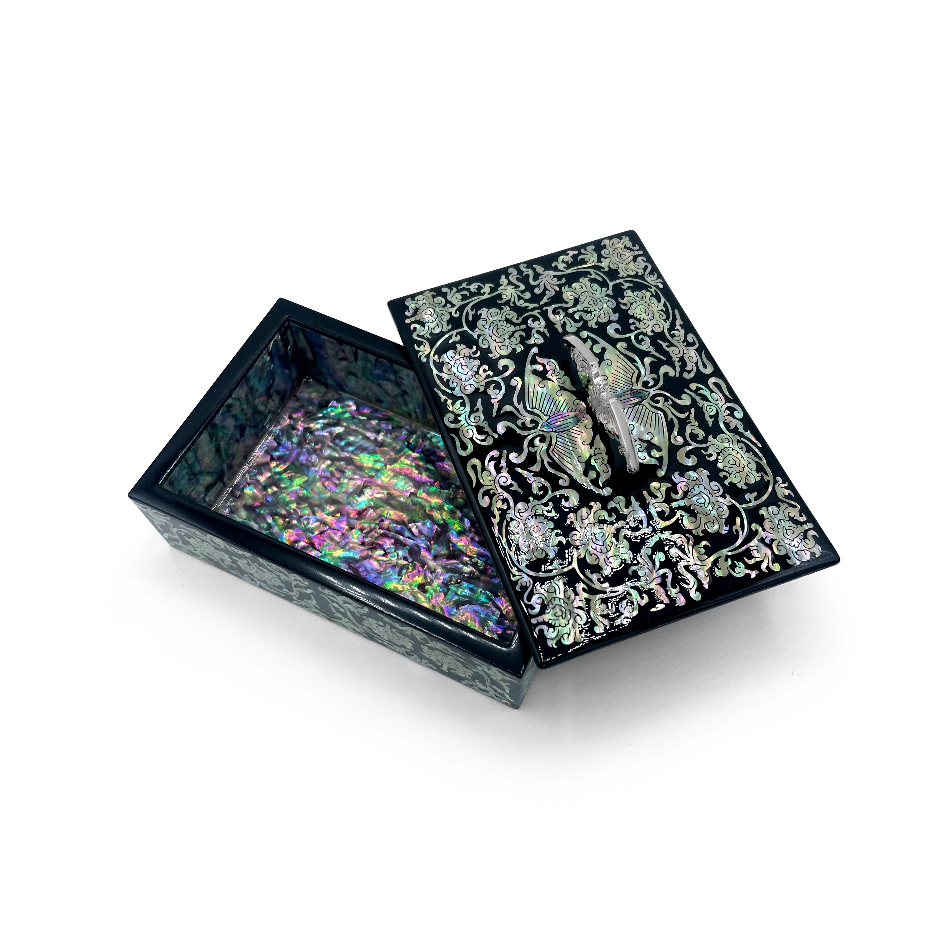 Night Ivy Jewelry Box With Butterfly Lid