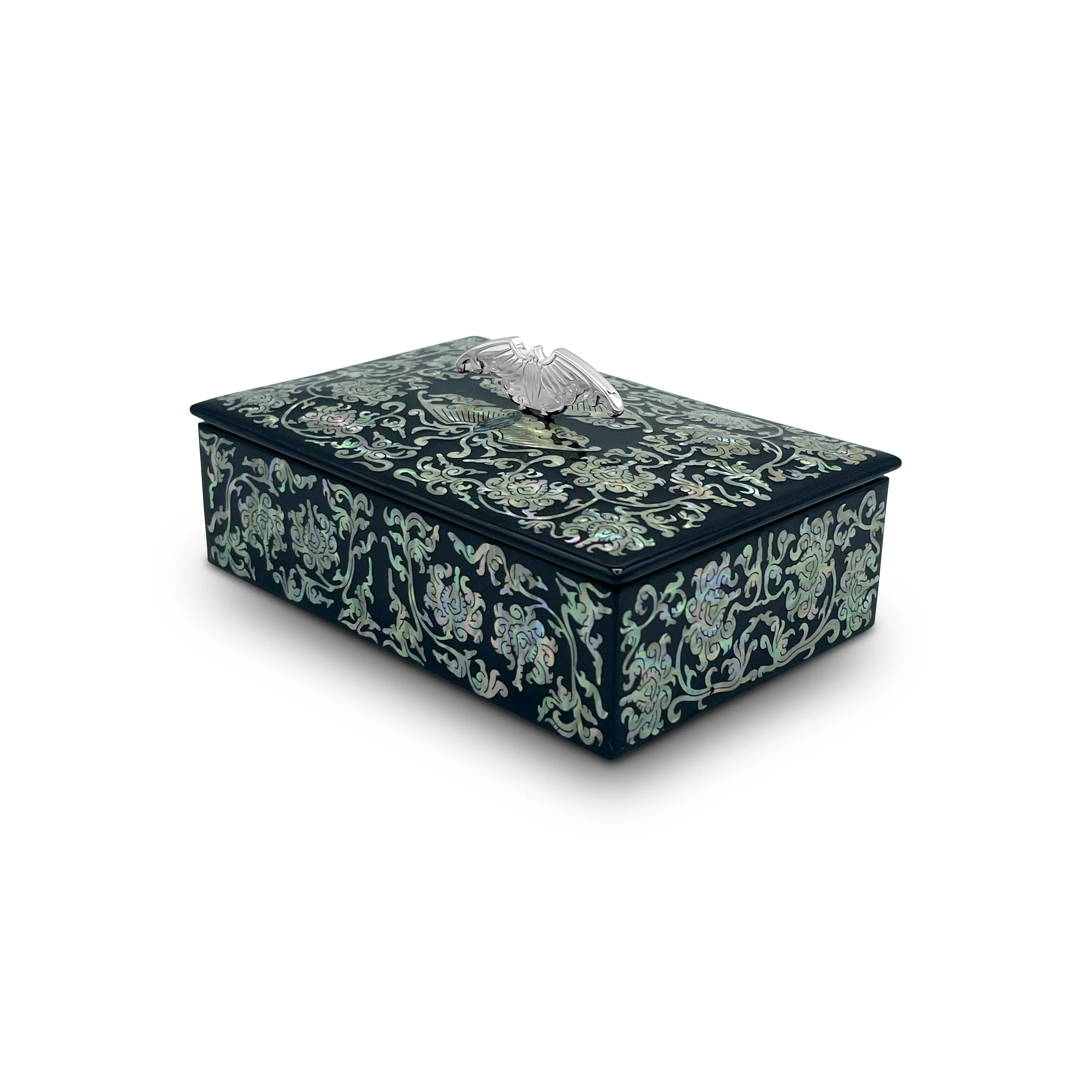 Night Ivy Jewelry Box With Butterfly Lid