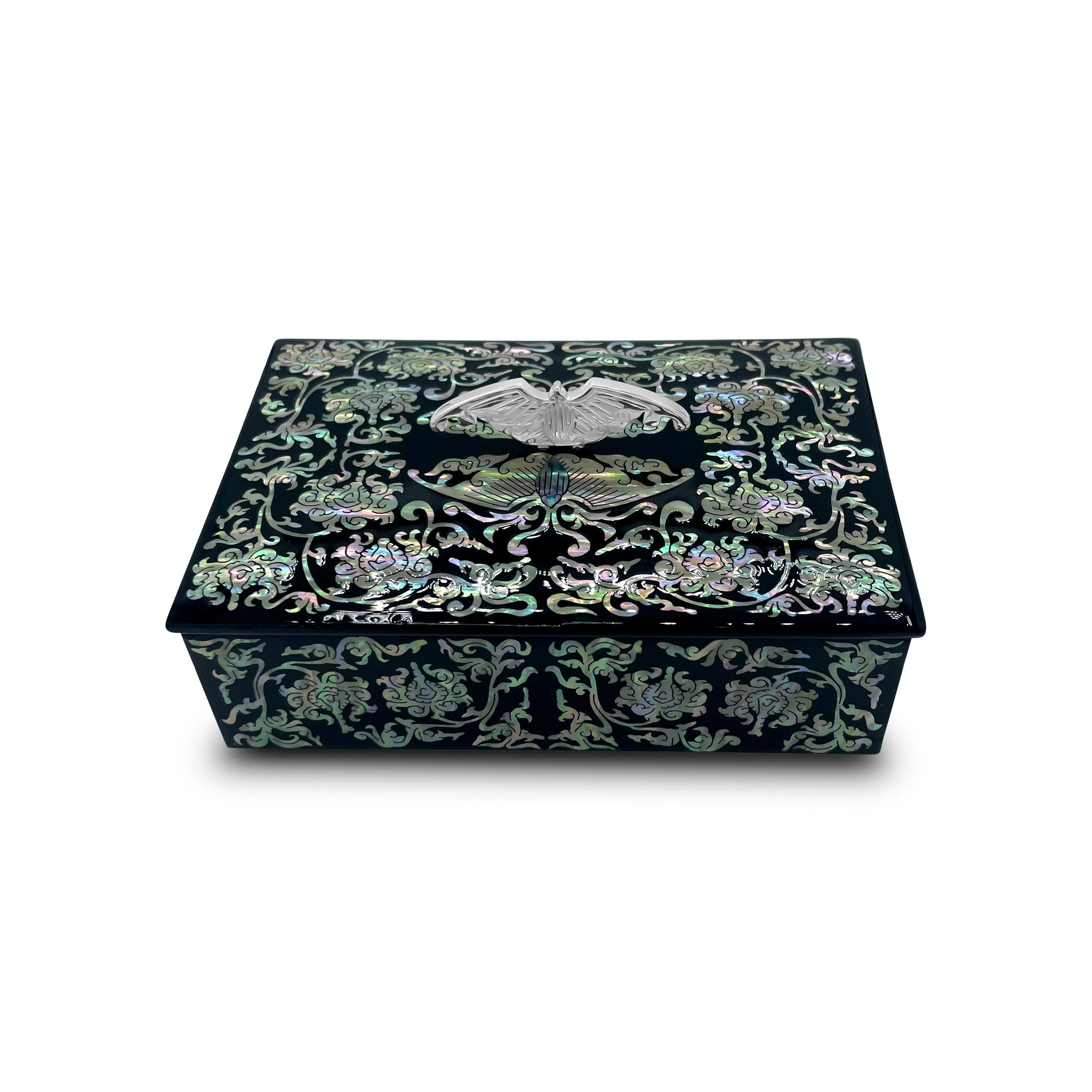 Night Ivy Jewelry Box With Butterfly Lid