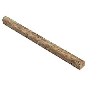 Noce Vein-Cut Travertine 3/4 X 12 Bullnose Liner, Polished (LOT of 50 PCS.)