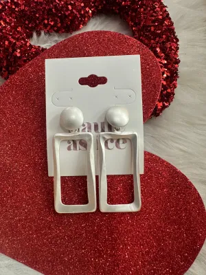 Not So Square Earring: Silver