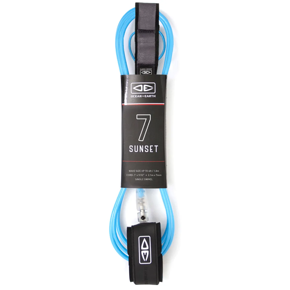 OCEAN & EARTH SUNSET 7'0 MOULDED LEASH BLUE