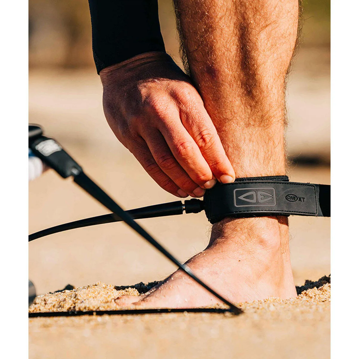 OCEAN & EARTH XT 8'0 ONE PIECE LEASH BLACK BLUE