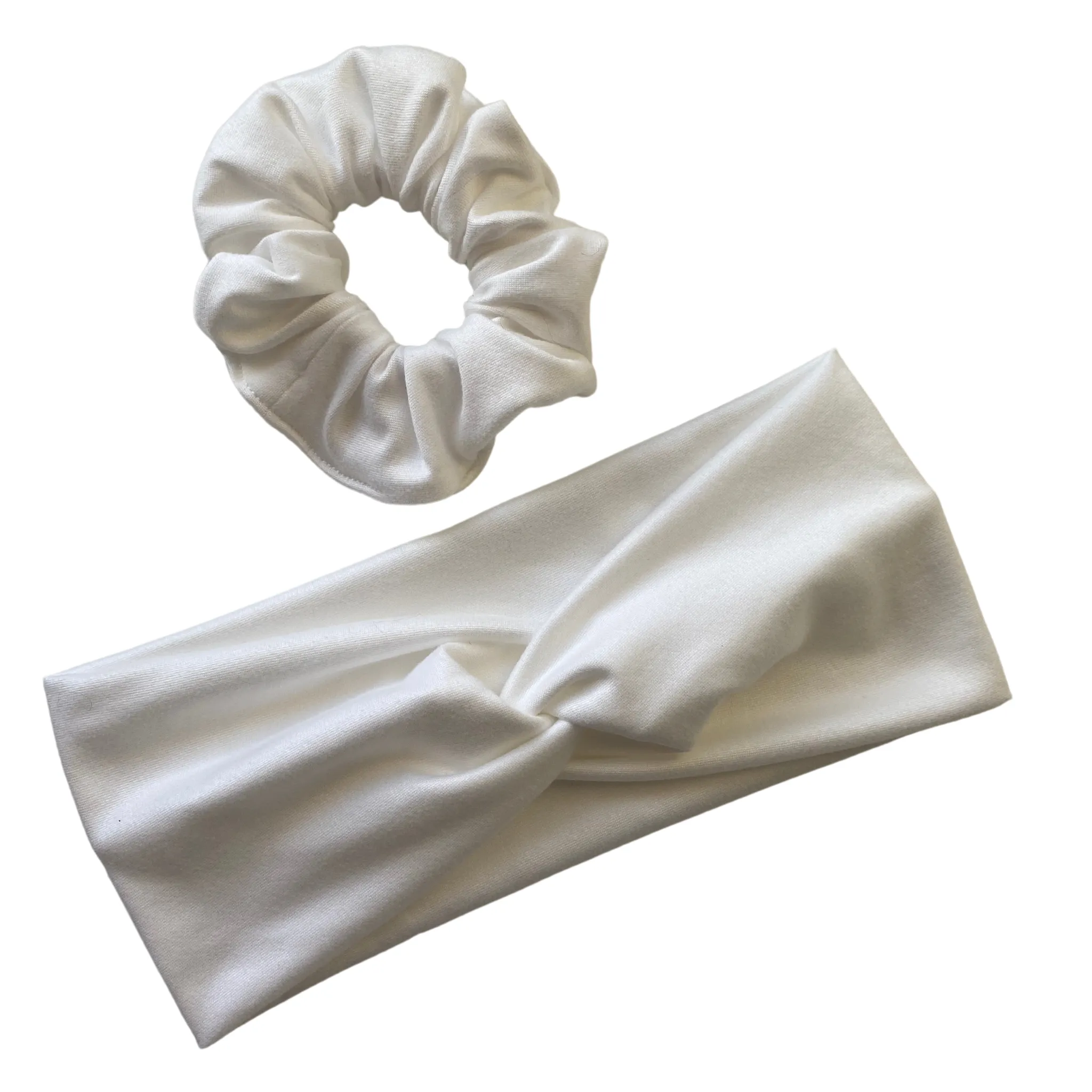 Off-White Matte Faux Knot Headband