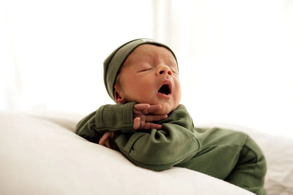 Olive Zip Growsuit