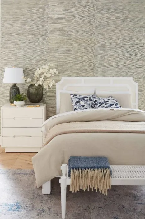 Olivia Queen Headboard With Ryder Bed Frame / Soft White, Vanilla