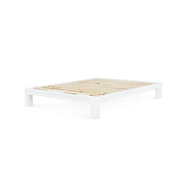 Olivia Queen Headboard With Ryder Bed Frame / Soft White, Vanilla
