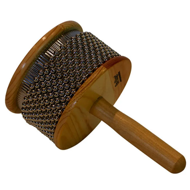 On Stage Medium Cabasa in Natural with Steel Cylinder & Beads