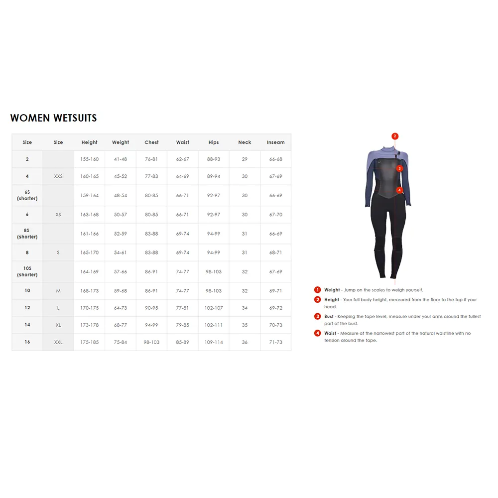 O'NEILL WMNS FOCUS GBS BZ 4/3MM