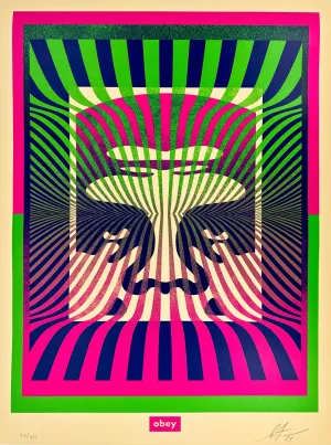 Op-Art Icon (Green Gradient)