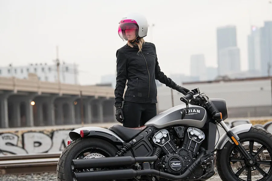 Orange Retro Open Face Helmet Bubble Visor by Indian Motorcycle®