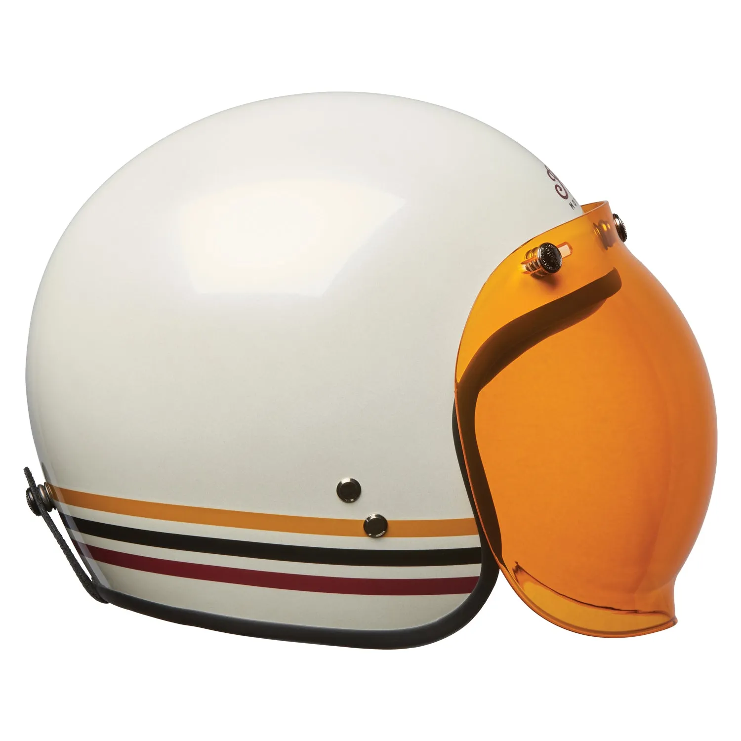 Orange Retro Open Face Helmet Bubble Visor by Indian Motorcycle®