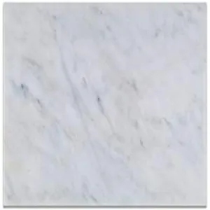 Oriental White - Eastern White Marble 12" X 12" POLISHED Field Tile - Box of 5 sq. ft.