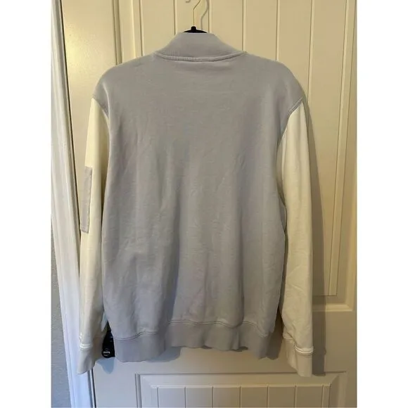 Outdoor Voices Full Zip Long Sleeve Colorblock Varsity Jacket Size XL