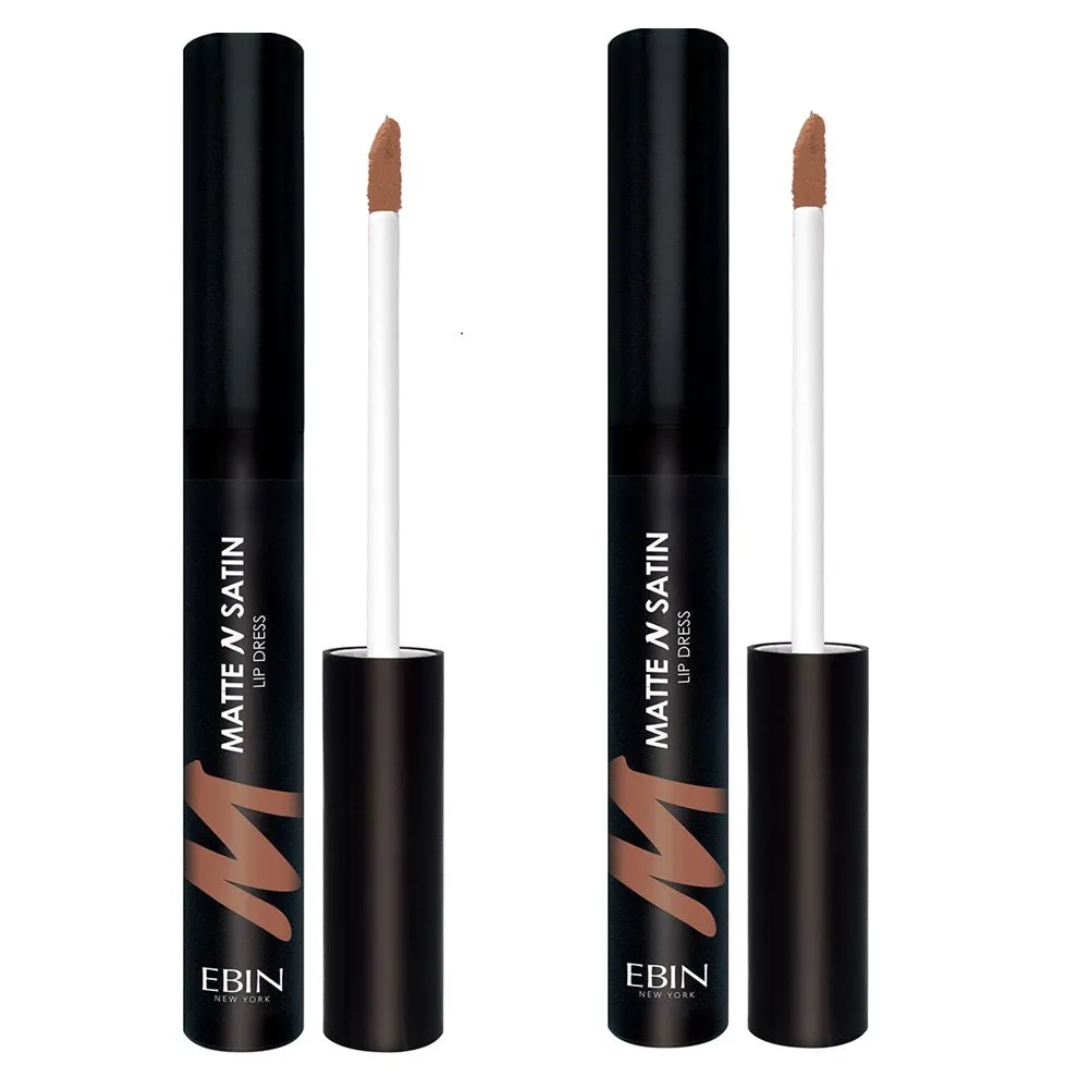 Pack of 2 Ebin New York Matte N Satin Lip Dress, Hot Hottie CMSLD02