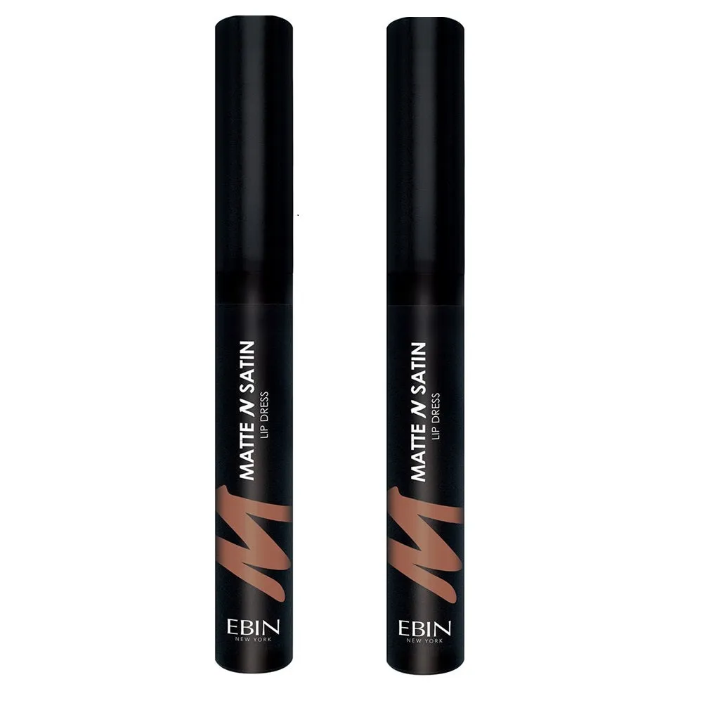 Pack of 2 Ebin New York Matte N Satin Lip Dress, Hot Hottie CMSLD02