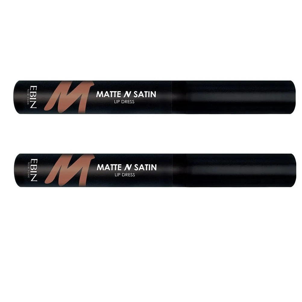 Pack of 2 Ebin New York Matte N Satin Lip Dress, Hot Hottie CMSLD02