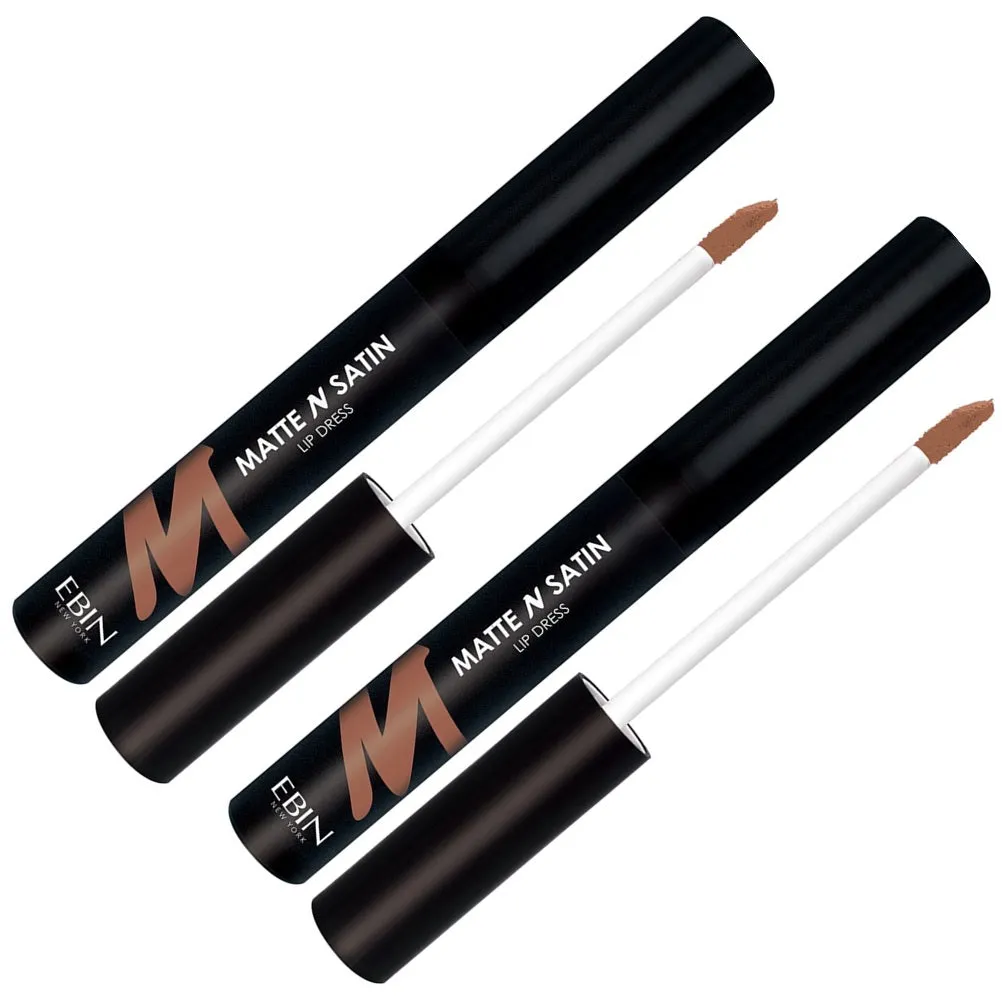 Pack of 2 Ebin New York Matte N Satin Lip Dress, Hot Hottie CMSLD02